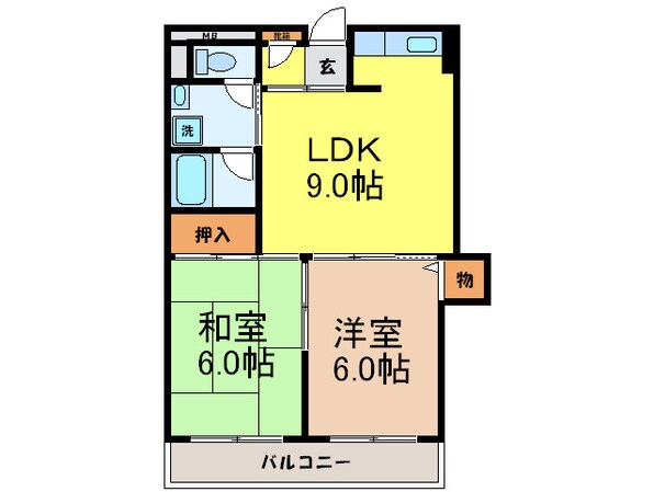 ブリックハイツ東豊中の物件間取画像